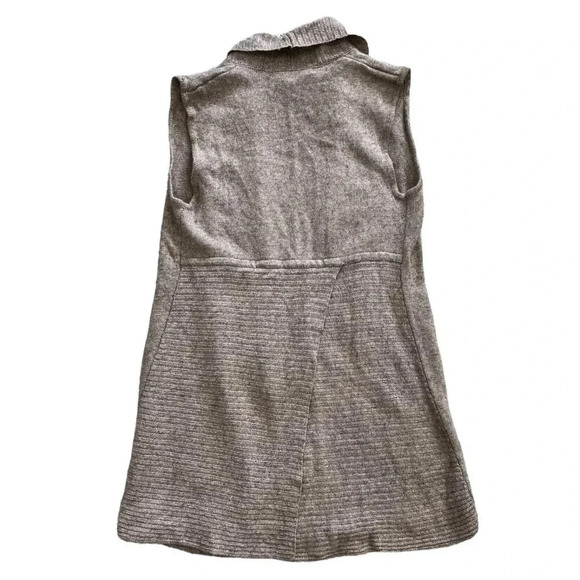 Max Studio Brown Knit Sleeveless Cardigan Sweater S - Picture 2 of 5